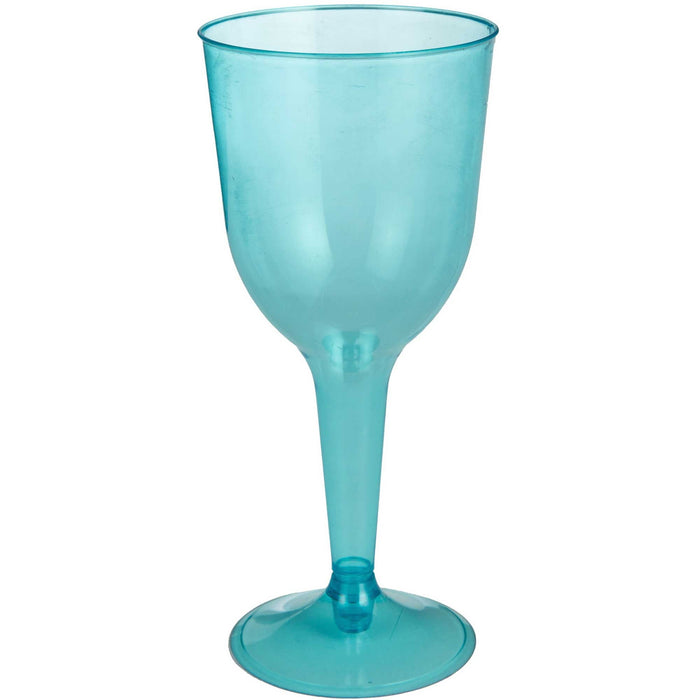 Caribbean Blue Wine Glass Big Party Pack / 10oz-295ml