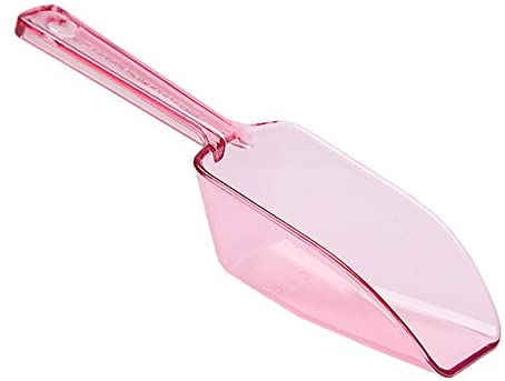 Pink Clear Plastic Ice - Candy Scoops