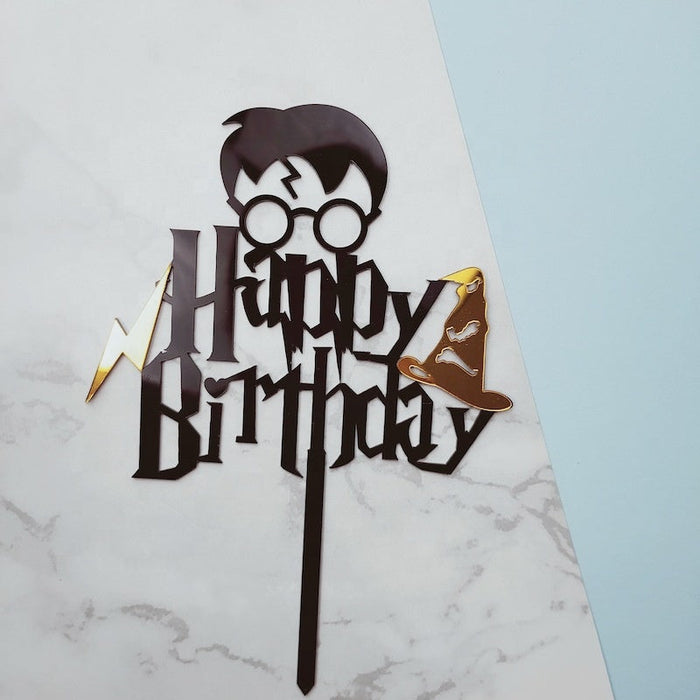 Harry Potter Happy Birthday Cake Topper
