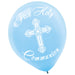 Latex Balloon Blue Silver