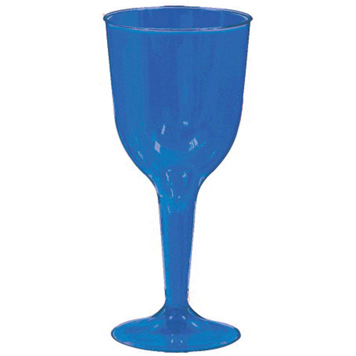 Party Pack Premium Blue Wine Glass Cocktail Cups Party Catering Supplies