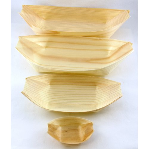 Wooden Boats Catering Table Decoration Supplies P50 , 3.5" / 9cm