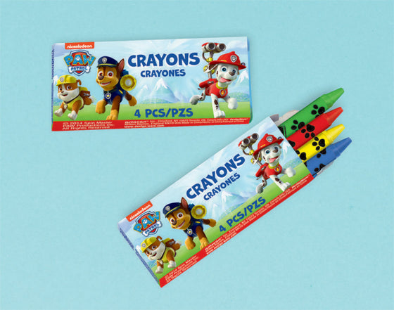 Paw Patrol Crayons Birthday Party Favours