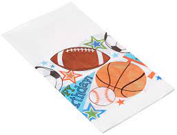 Sports Party Table Cover 2.1m x 1.3m Kids Birthday Party