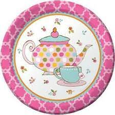 Tea Time Lunch  Plates Round