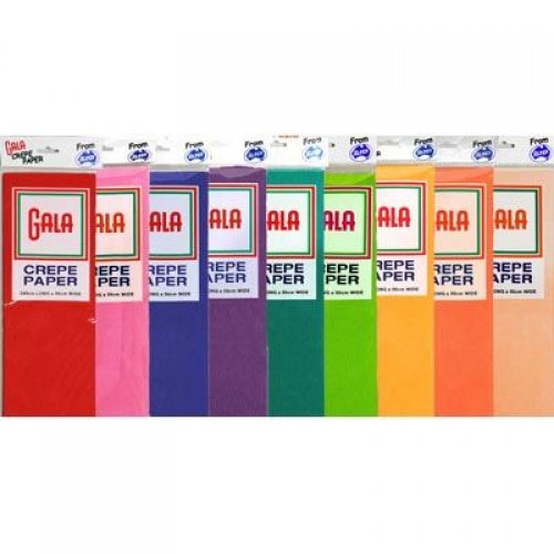 Gala Crepe Paper Assorted Colours