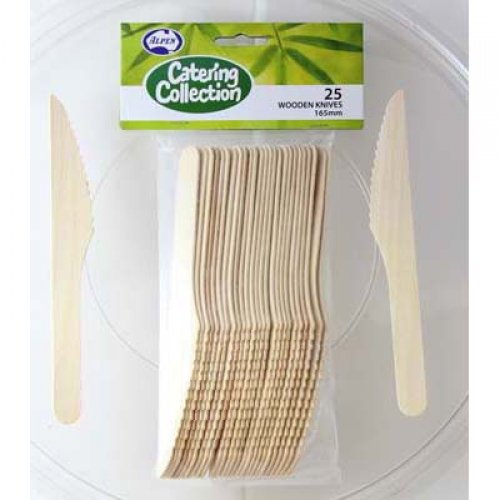 Wooden Knives Eco-Friendly Catering Supplies
