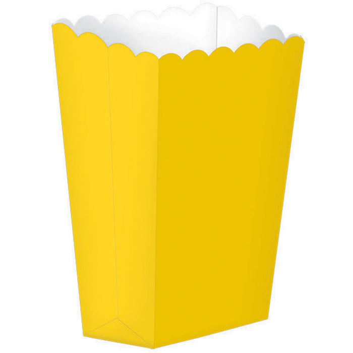 Yellow Popcorn Favour Boxes