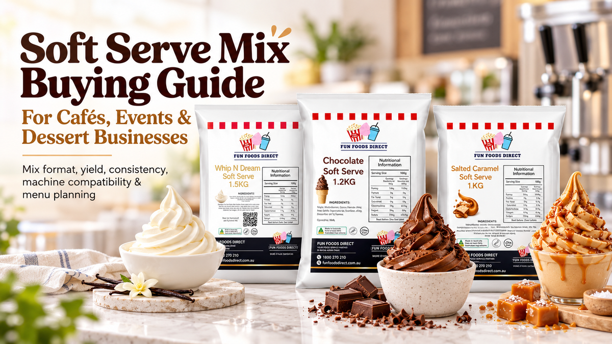 Commercial soft serve mix for cafés, events and dessert businesses in Australia