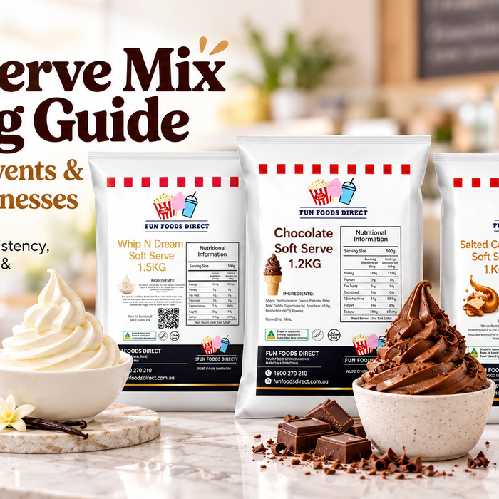 Commercial soft serve mix for cafés, events and dessert businesses in Australia