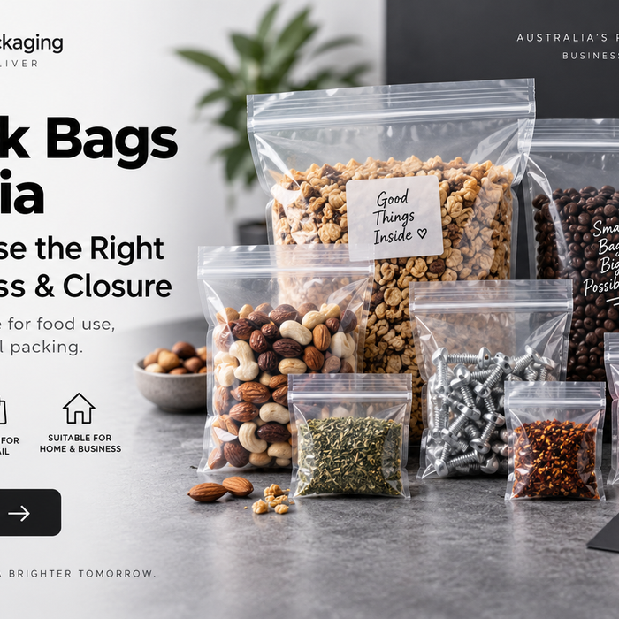 Zip lock bags Australia size thickness and closure buying guide