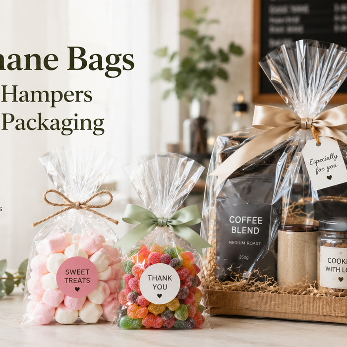 Cellophane Bags for Lollies, Hampers and Retail Packaging for Cafes