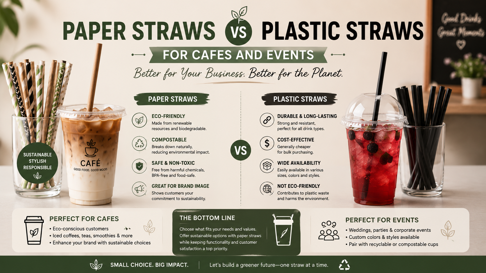 Paper vs Plastic Straws: Cost, Sustainability, and Customer Experience
