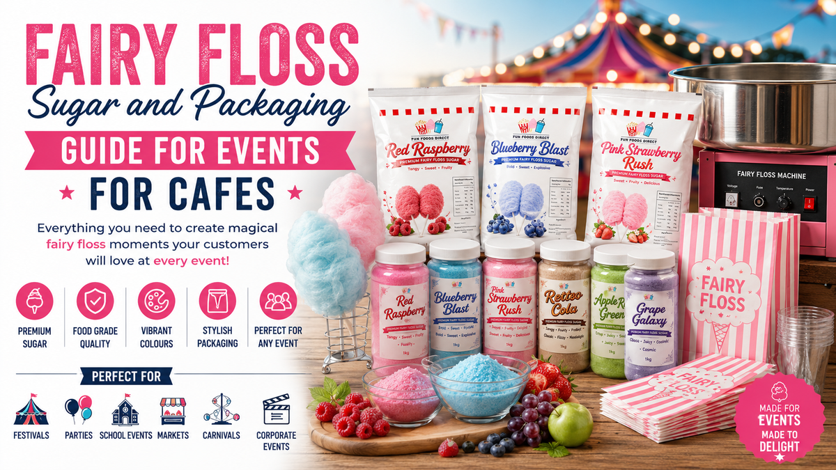 Premium Fairy Floss Sugar and Packaging Solutions for Australian Events