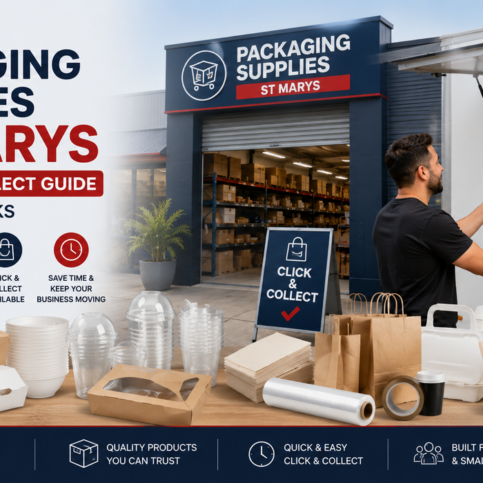 Packaging supplies in St Marys with click and collect for food trucks and takeaway businesses.