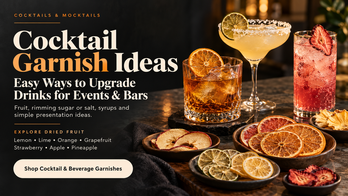 Cocktail Garnish Ideas, Easy Ways to Upgrade Drinks for Events & Bars
