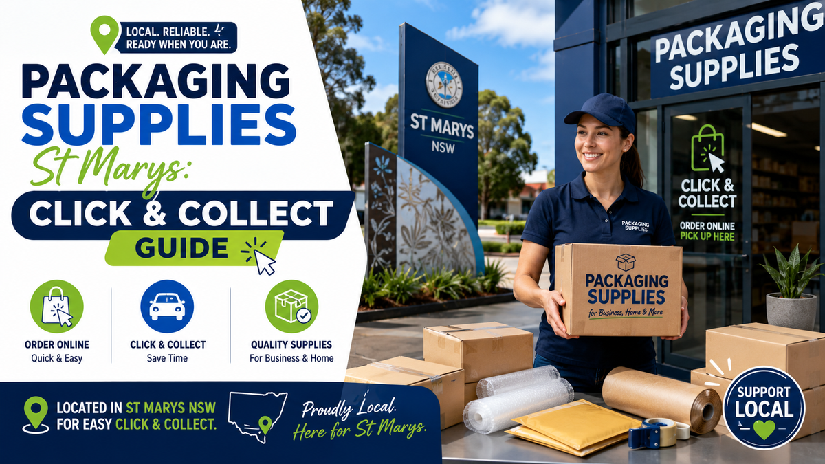 Packaging Supplies St Marys: Click and Collect Guide