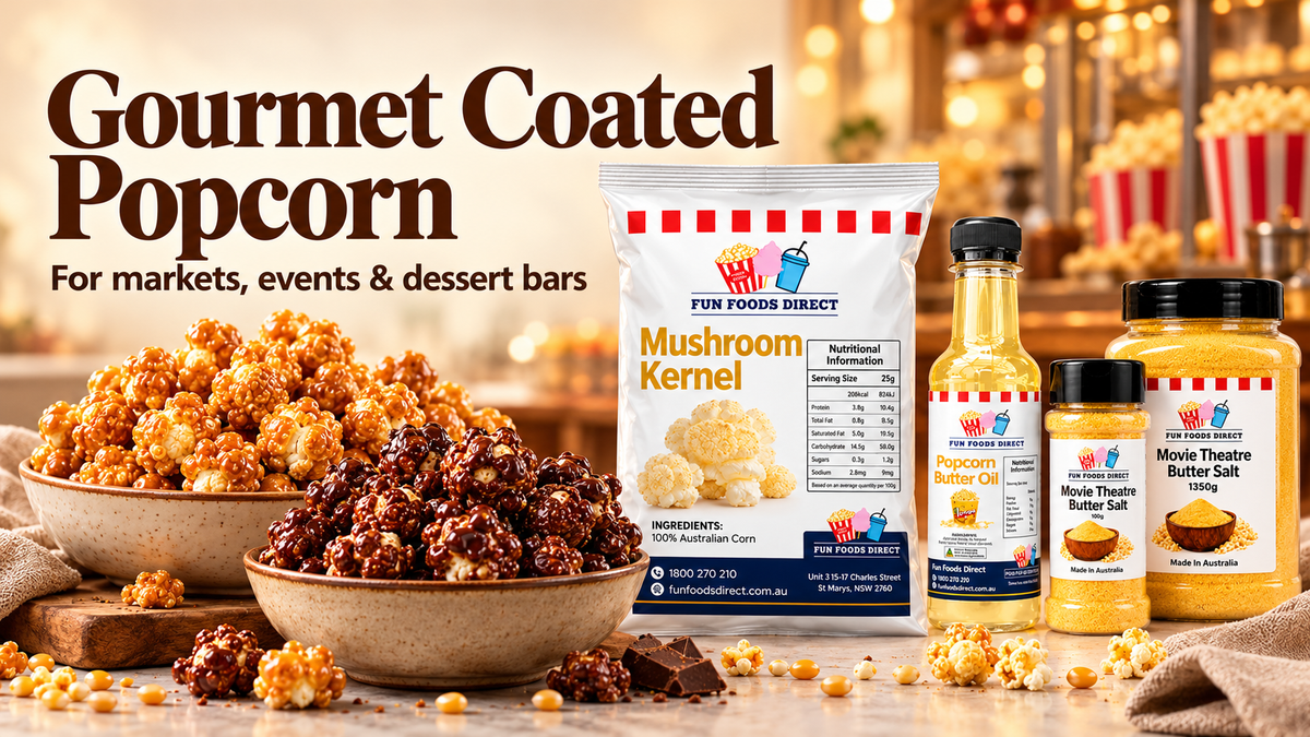 How to Make Gourmet Coated Popcorn for Markets, Events & Dessert Bars