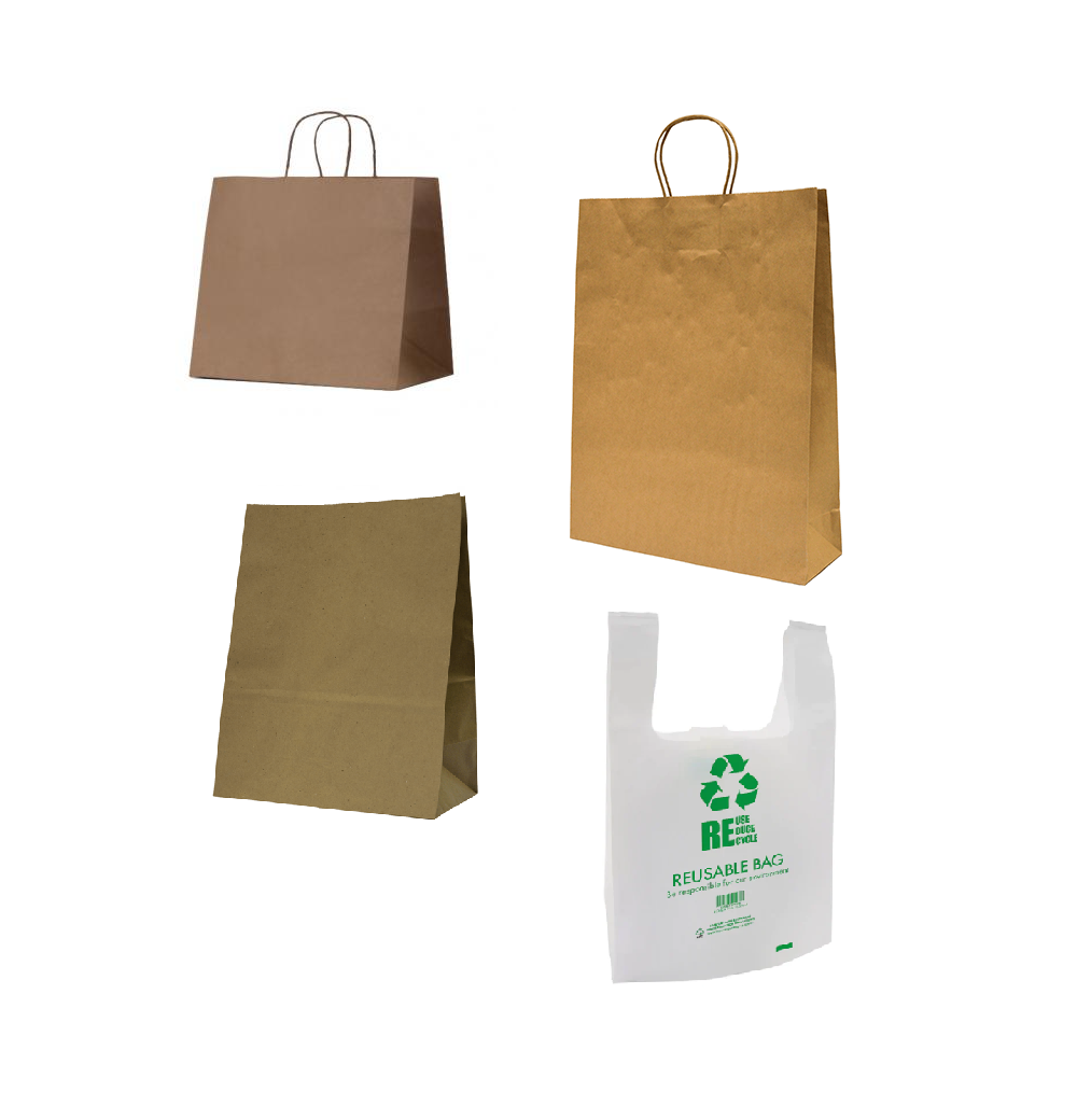 Reusable Plastic Bags VS Paper Bags