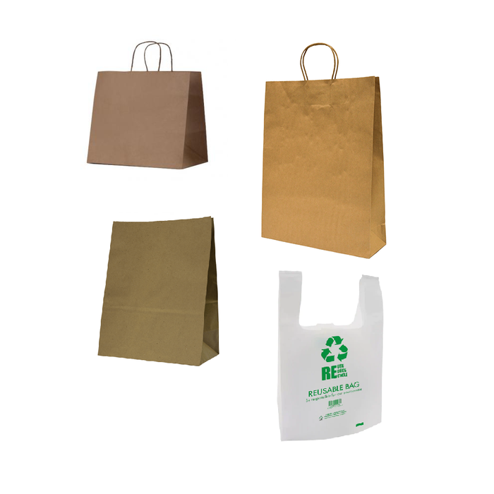 Reusable Plastic Bags VS Paper Bags