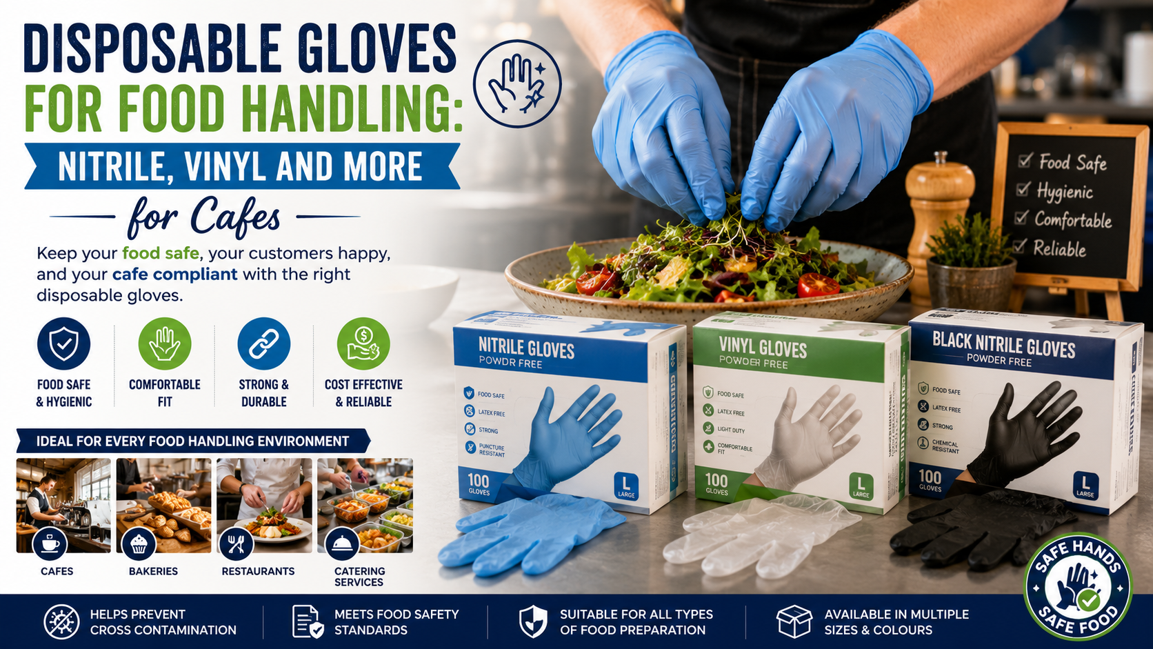 Choosing the Right Food Handling Gloves for Your Cafe