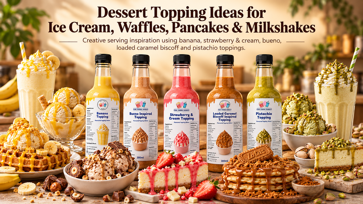 Dessert Topping Ideas for Ice Cream, Waffles, Pancakes & Milkshakes