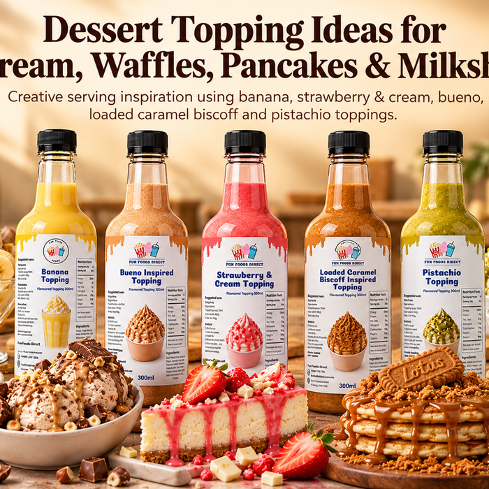 Dessert Topping Ideas for Ice Cream, Waffles, Pancakes & Milkshakes