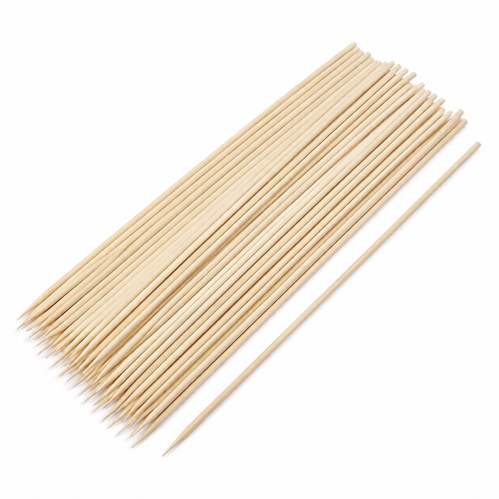 40cm Bamboo Tornado Potato Skewers – Heavy-Duty 5mm, Carton of 3,000