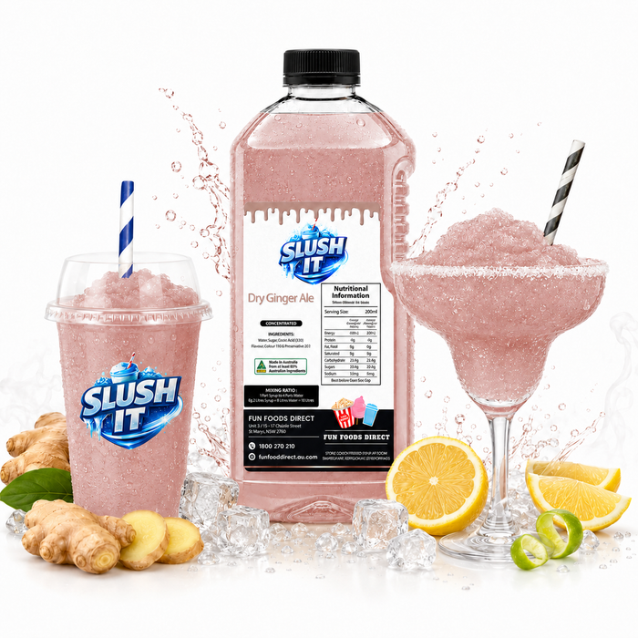 Dry Ginger Ale Slush / Slushie Mix Bottles