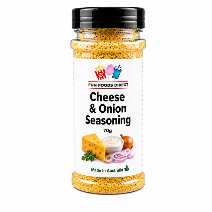 Cheese & Onion Seasoning 60g | Savoury Flavour Boost for Chips, Popcorn & Snacks