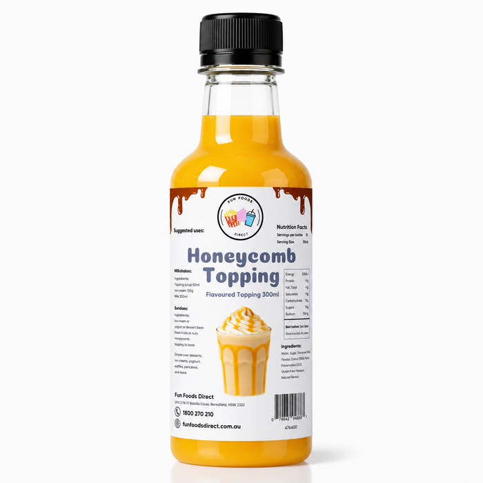 Honeycomb Dessert Topping for Thickshakes, Sundaes & Drinks