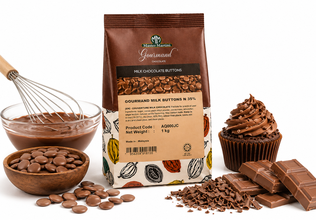 Master Martini 35% Couverture Milk Chocolate 1kg