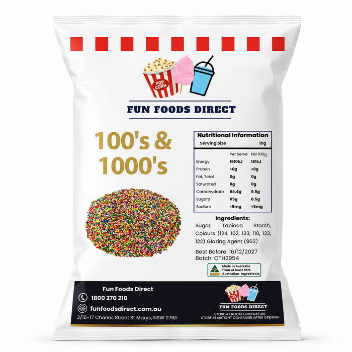 Non Pareils Rainbow 100's & 1000's