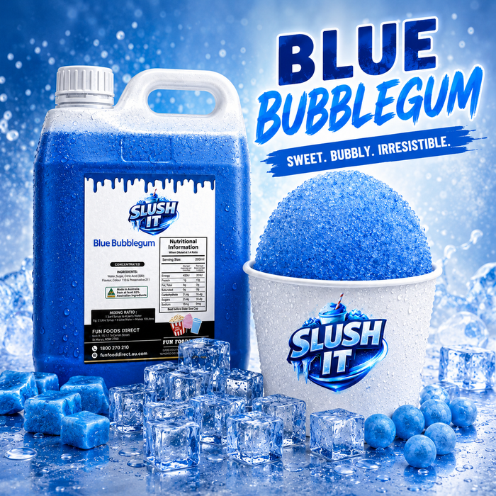 Blue bubblegum Sno Cone Flavour 2L Bottle