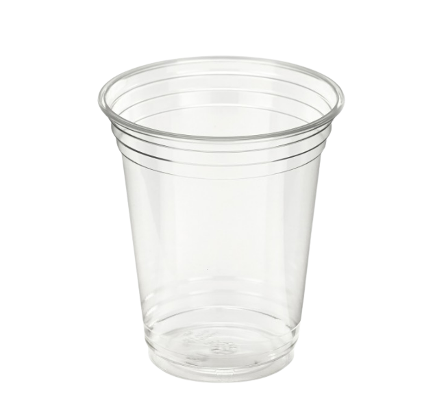 16oz rpet clear cups 98mm eco-friendly recycled PET cold drink cup, crystal-clear disposable cup for sustainable beverages