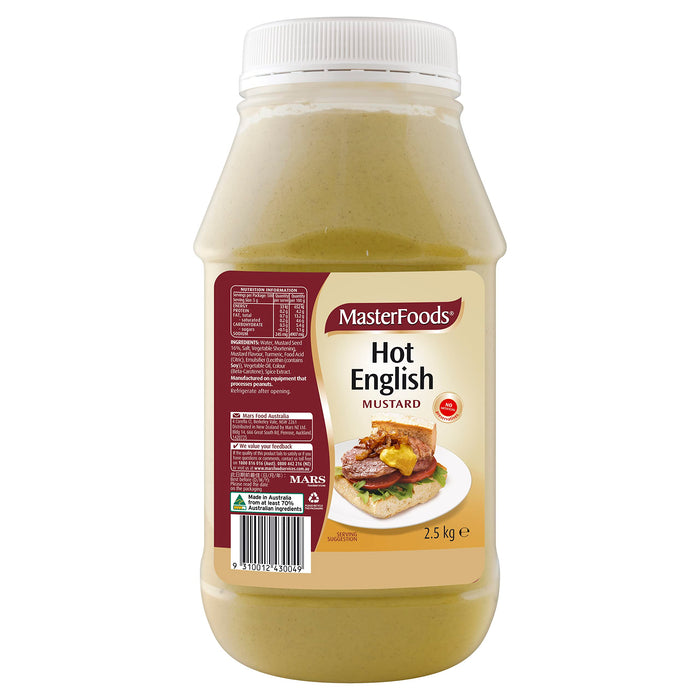 MasterFoods Hot English Mustard 2.5kg