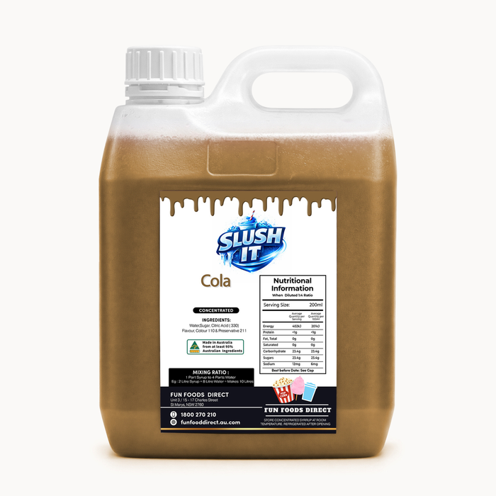 Cola Slush / Slushie Mix Bottles