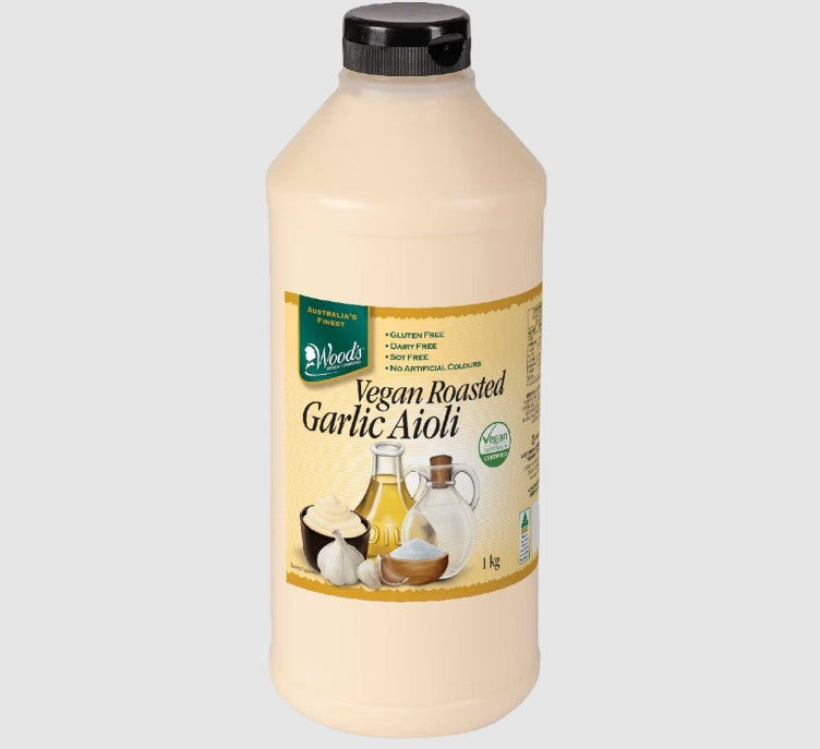 Vegan Roasted Garlic Aioli Squeeze Bottle 1KG