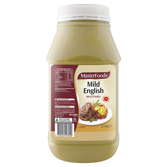 MasterFoods Mild English Mustard 2.5kg