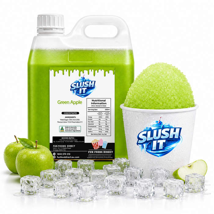 Green Apple Sno Cone Flavour Bottle