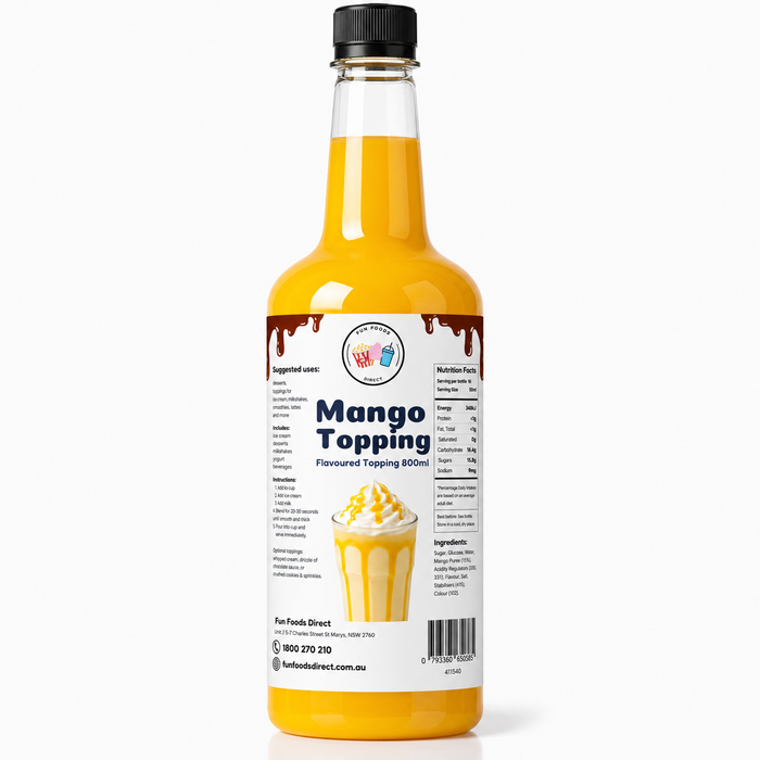 Mango Dessert Topping for Thickshakes, Sundaes & Drinks