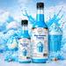 Blue Heaven dessert topping bottles with ice cream and shakes, perfect for enhancing desserts like thickshakes and sundaes.