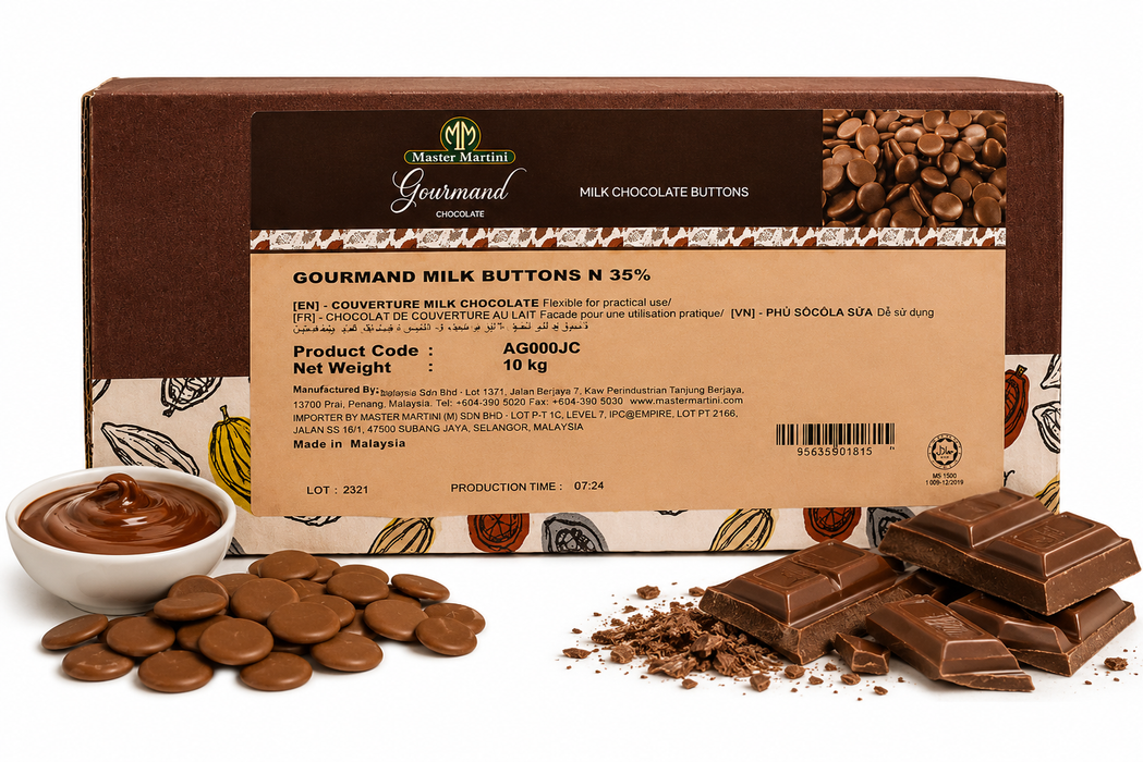 Master Martini 35% Couverture Milk Chocolate 10kg