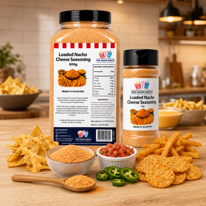 Loaded Nacho Cheese Seasoning | Cheesy Flavour Boost for Chips, Fries & Snacks