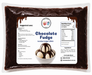 Delicious Sundae Topping Fudge in a pouch, perfect for ice cream, sundaes, and desserts, featuring nutrition facts.