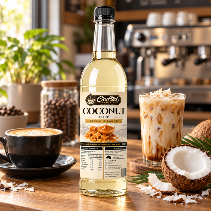 Coconut Syrup Premium Range 800mL | Creamy Café Syrup