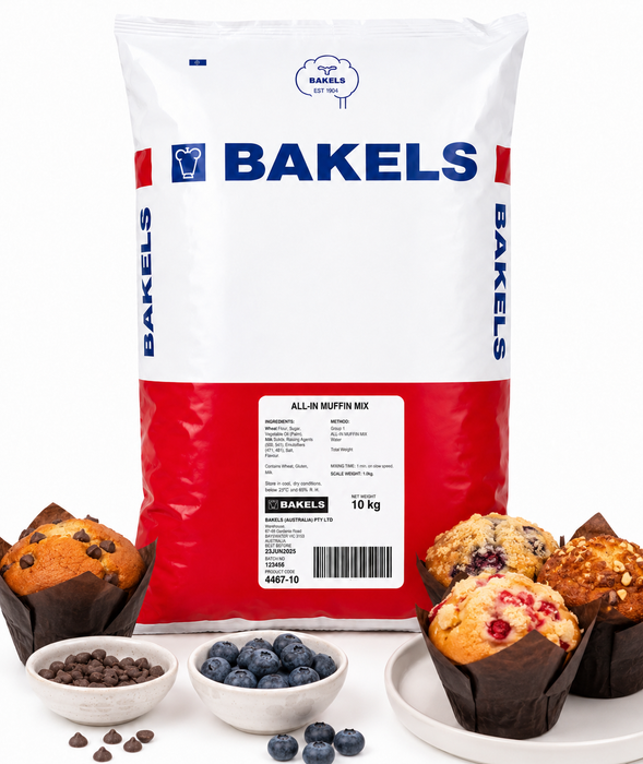 Bakels All-In Muffin Mix 10KG Bag
