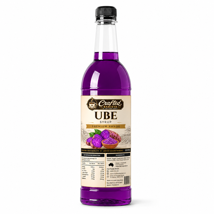 Ube Syrup Premium Range 800mL | Rich Creamy Café Syrup