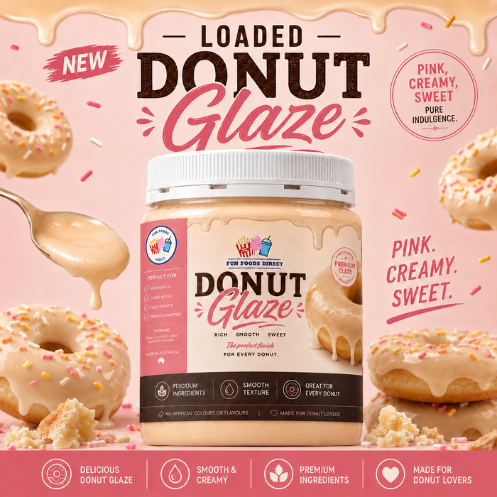 White Chocolate Donut Glaze | Professional Ready-to-Use Donut Glaze for Bakery & Dessert Creations