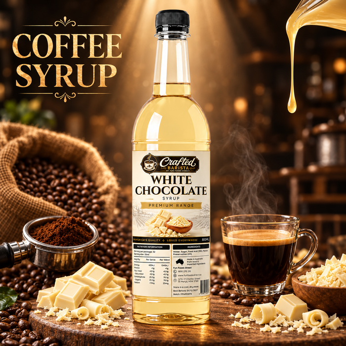 White Chocolate Syrup Premium Range 800mL | Café Syrup